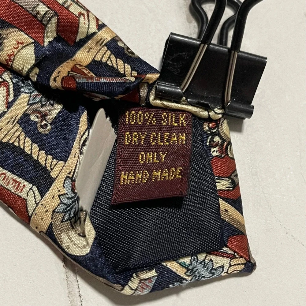 Museum Artifacts Silk Necktie Books Library Teacher History‎ Librarian Tie
